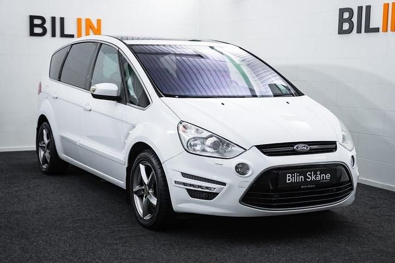Vit Begagnad 2012 Ford S-MAX Business Edition Minibuss | 74 900 kr (Marknadspris) - Bild 1/4
