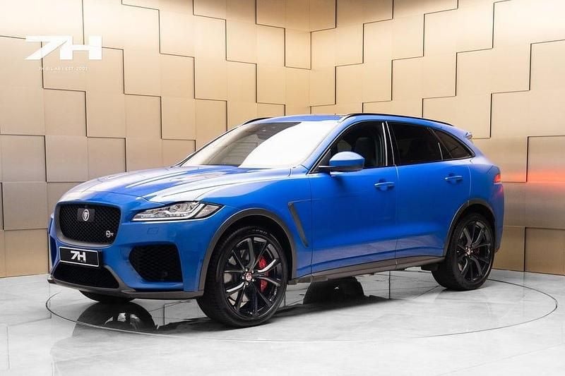 Blå Begagnad 2019 Jaguar F-Pace SVR SUV | 549 900 kr (Marknadspris) - Bild 1/4