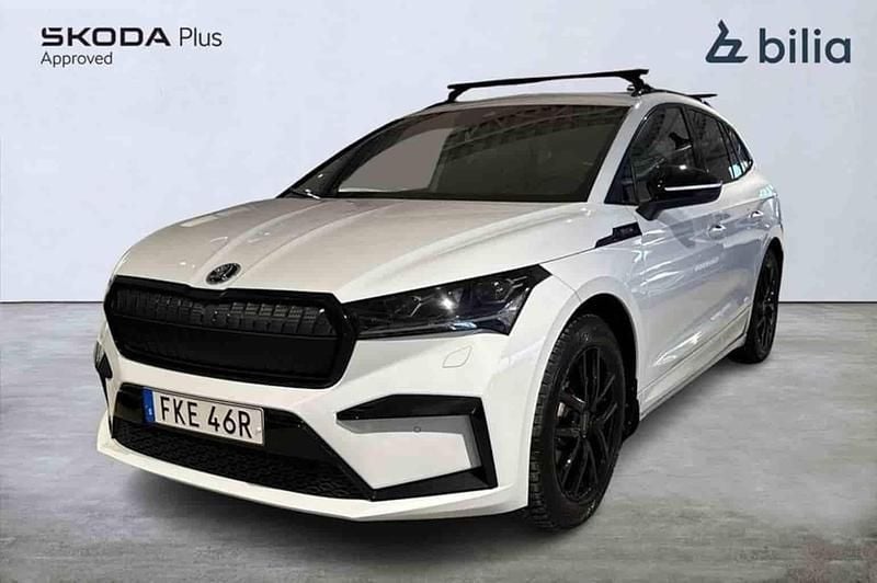 Vit Begagnad 2023 Skoda Enyaq iV SUV | 389 900 kr (Marknadspris) - Bild 1/1