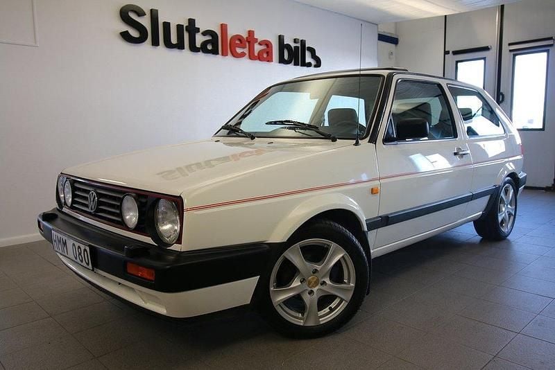 Vit Begagnad 1991 VW Golf II S Halvkombi | 89 000 kr - Bild 1/4