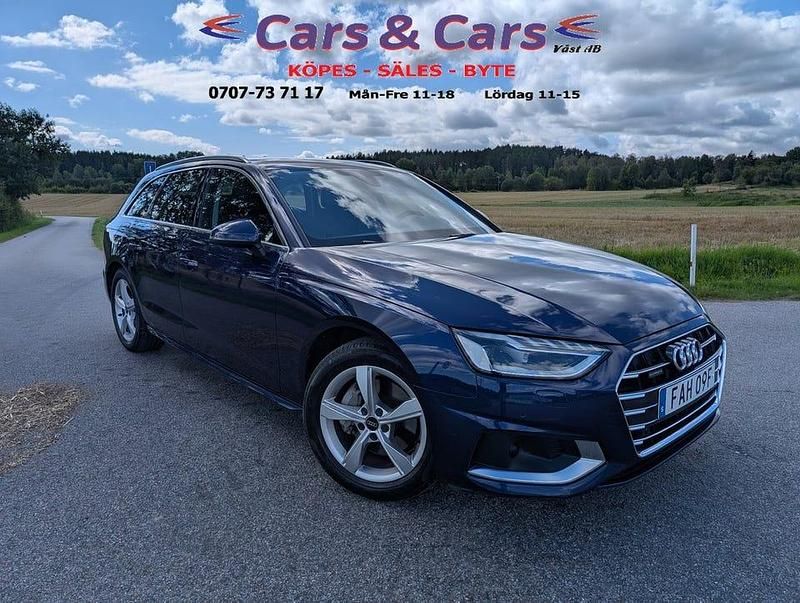 Blå Begagnad 2022 Audi A4 Advanced Kombi | 279 900 kr (Bra pris) - Bild 1/4