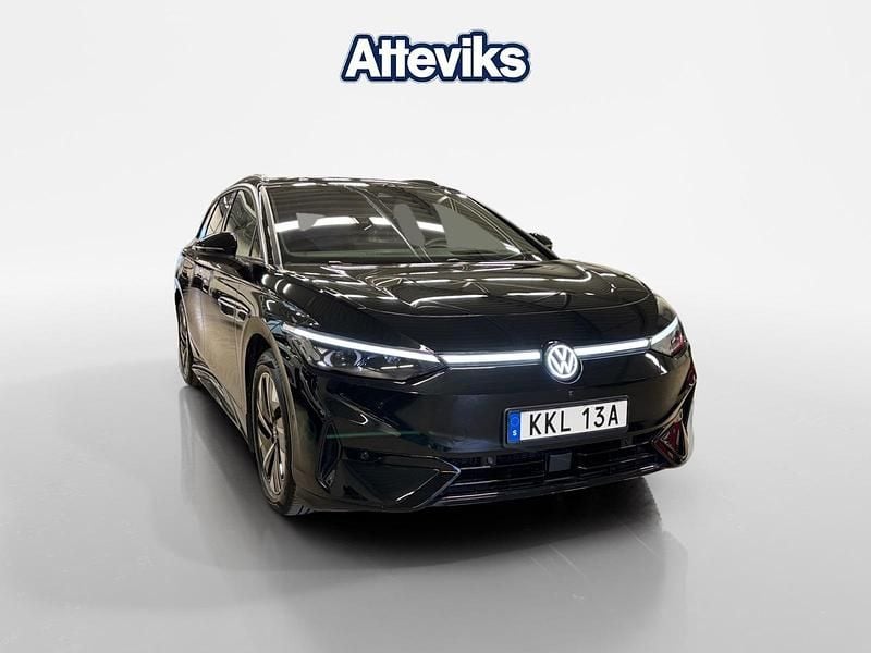 Svart Begagnad 2025 VW ID.7 Pro Kombi | 499 900 kr (Bra pris) - Bild 1/4