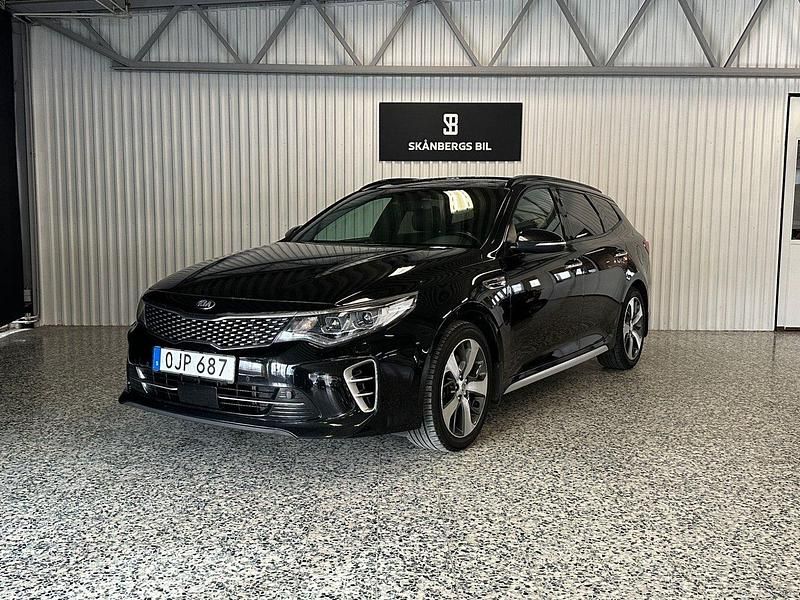 Svart Begagnad 2016 Kia Optima GT-Line Kombi | 159 900 kr (Marknadspris) - Bild 1/4