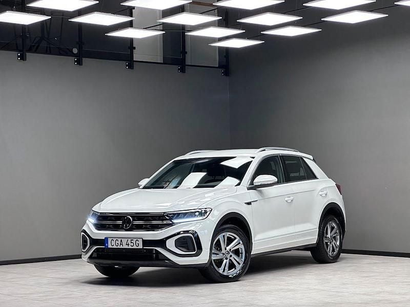Vit Begagnad 2022 VW T-Roc R-line SUV | 309 900 kr (Dyr) - Bild 1/3