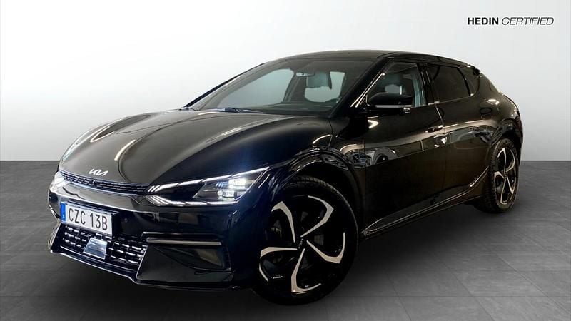 Svart (black) Begagnad 2022 Kia EV6 GT-Line SUV | 449 900 kr (Superpris) - Bild 1/4