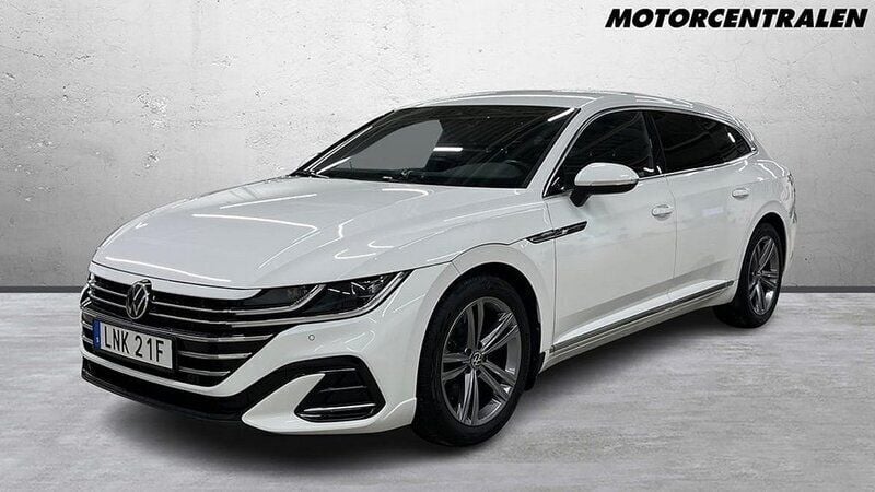 Vit Begagnad 2021 VW Arteon R-line Kombi | 359 000 kr (Marknadspris) - Bild 1/2