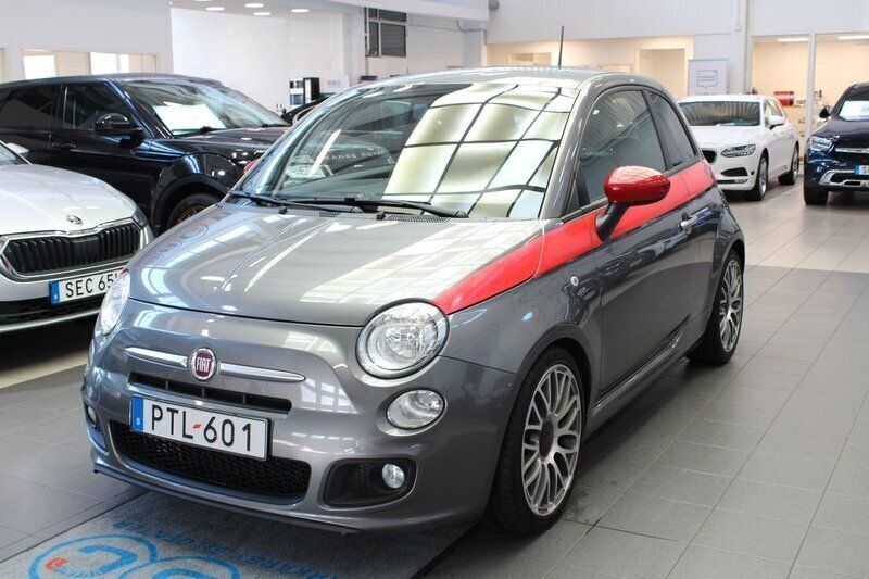 Grå Begagnad 2014 Fiat 500 Halvkombi | 79 900 kr - Bild 1/4