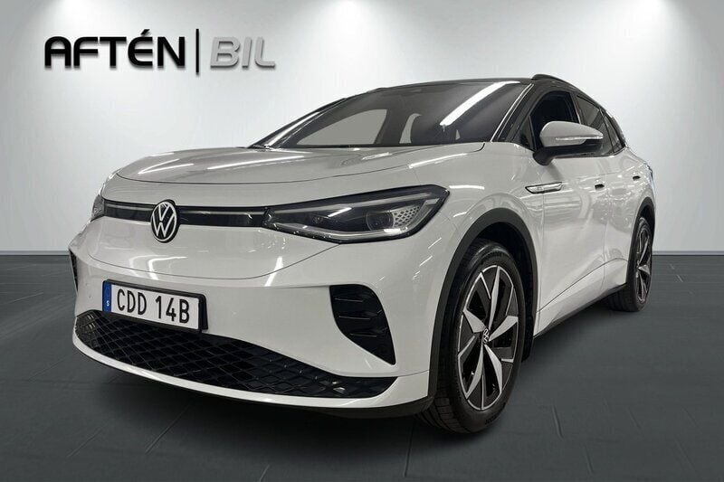 Vit Begagnad 2022 VW ID.4 GTX SUV | 349 800 kr (Bra pris) - Bild 1/3