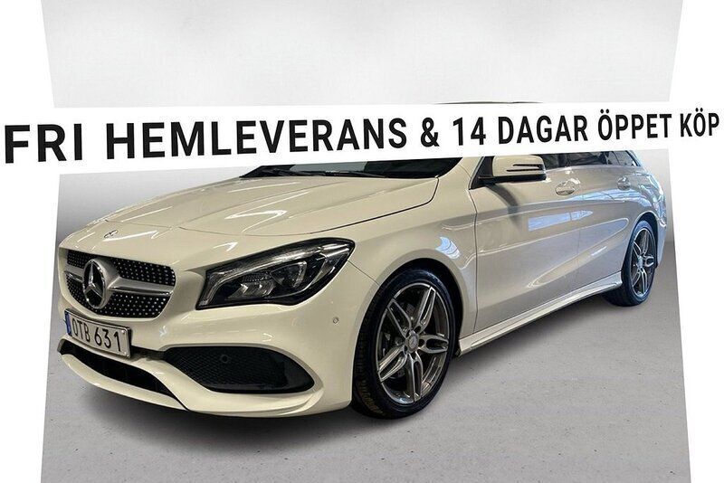 Vit Begagnad 2016 Mercedes CLA220 AMG Sedan | 219 900 kr (Marknadspris) - Bild 1/3