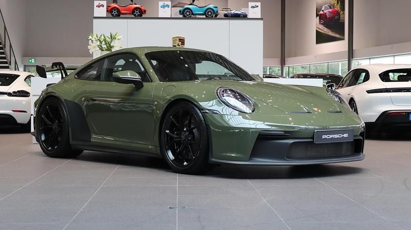 Mörkgrön Begagnad 2021 Porsche 911 | 1 895 000 kr (Dyr) - Bild 1/4