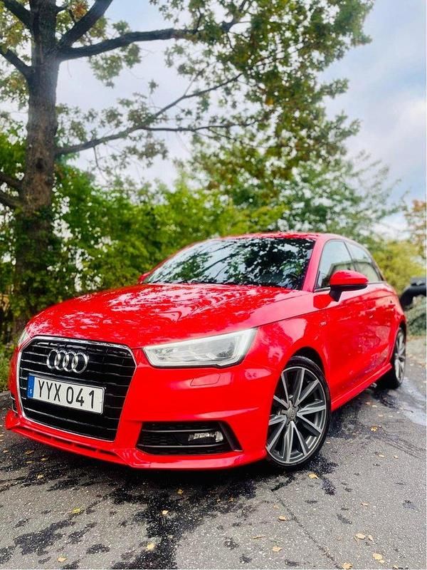 Röd Begagnad 2018 Audi A1 Sportback S-Line Halvkombi | 125 000 kr (Bra pris) - Bild 1/4