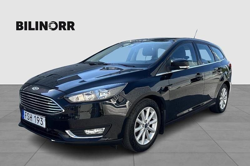 Svart Begagnad 2015 Ford Focus Kombi | 89 900 kr (Marknadspris) - Bild 1/4
