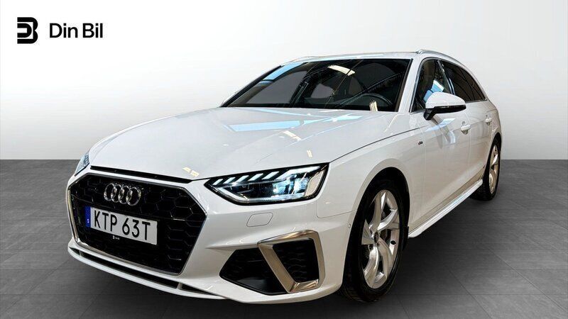 Vit Begagnad 2023 Audi A4 S-Line Kombi | 379 900 kr (Marknadspris) - Bild 1/4