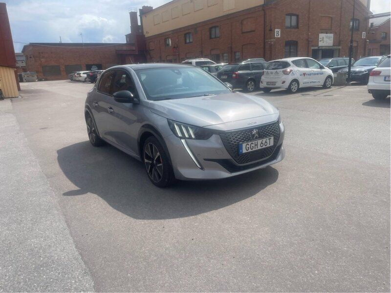 Grå Begagnad 2020 Peugeot e-208 GT-line Halvkombi | 125 000 kr (Bra pris) - Bild 1/4
