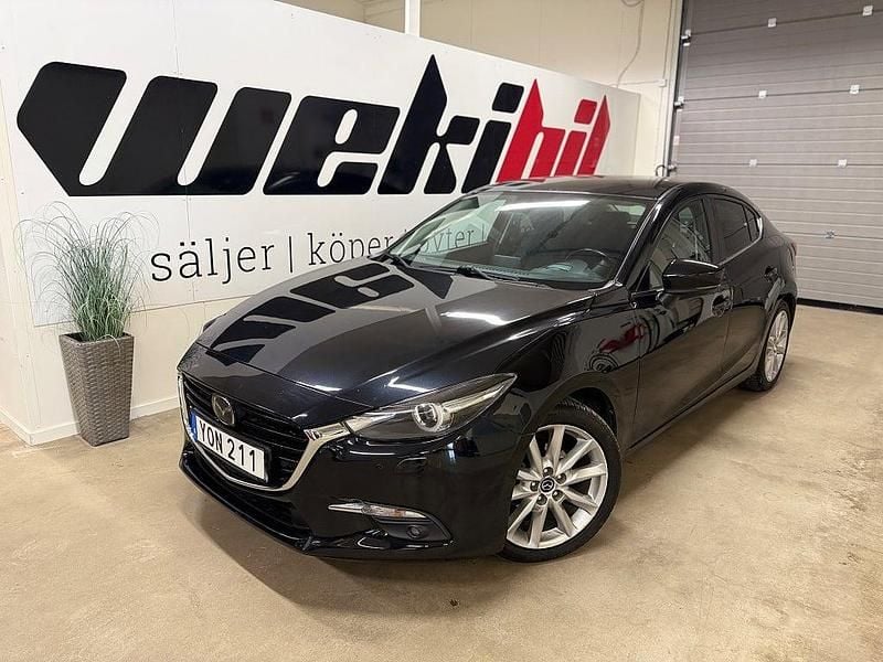 Begagnad Mazda 3 150 HK (110 kW) 2017 Svart Sedan