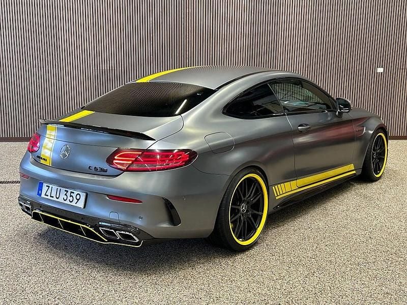 Begagnad Mercedes C63S AMG AMG 510 HK (375 kW) 2016 Grå Sportkupé