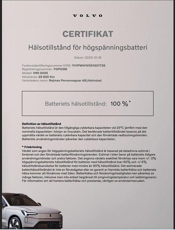 Begagnad Volvo V90 Plus 355 HK (261 kW) 2025 Svart Kombi