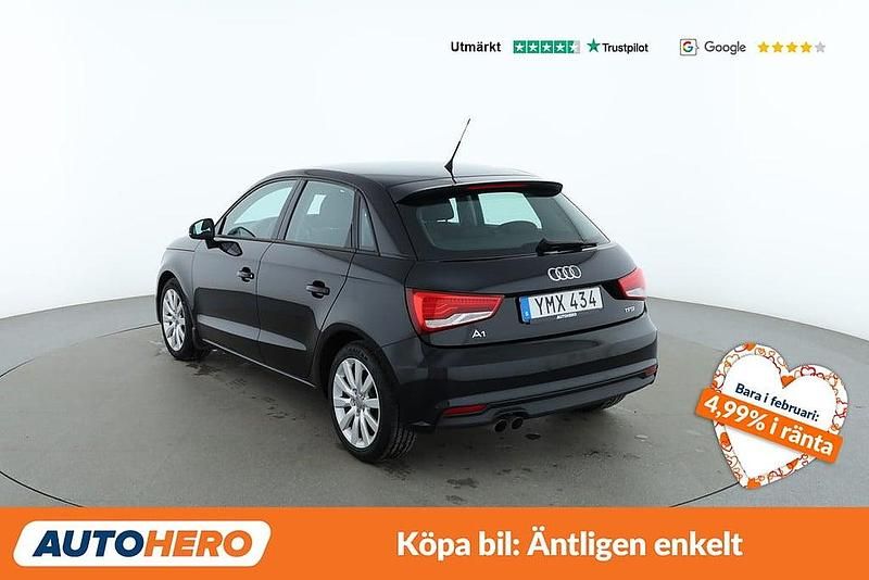 Begagnad Audi A1 Sportback Comfort 126 HK (92 kW) 2018 Svart Halvkombi