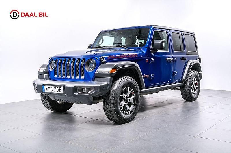 Begagnad Jeep Wrangler Unlimited Rubicon 272 HK (200 kW) 2020 Blå SUV