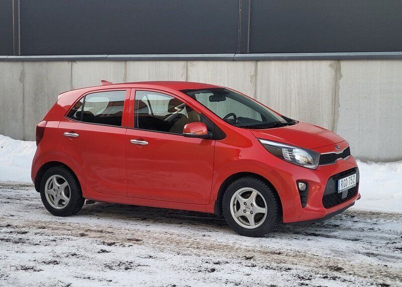 Röd Begagnad 2021 Kia Picanto Advance Halvkombi | 89 900 kr (Bra pris) - Bild 1/4