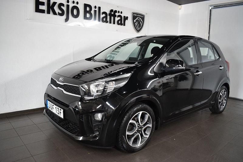 Svart Begagnad 2020 Kia Picanto Advance Halvkombi | 99 500 kr (Marknadspris) - Bild 1/4