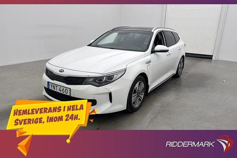 Vit Begagnad 2018 Kia Optima Hybrid Advance Sedan | 169 900 kr (Marknadspris) - Bild 1/3