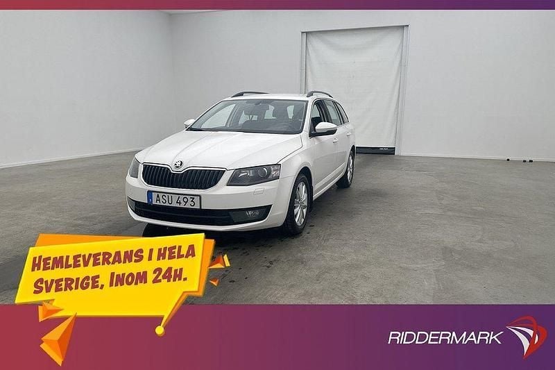 Vit Begagnad 2015 Skoda Octavia Kombi | 84 800 kr (Marknadspris) - Bild 1/3
