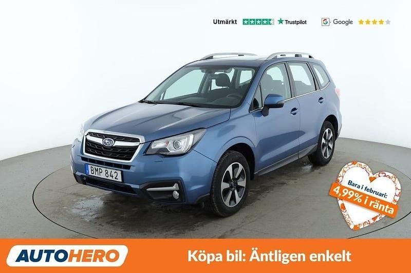 Blå Begagnad 2018 Subaru Forester Active SUV | 181 000 kr (Marknadspris) - Bild 1/4