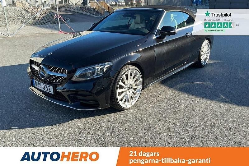 Svart Begagnad 2021 Mercedes C300 AMG line Cab | 429 000 kr (Marknadspris) - Bild 1/4