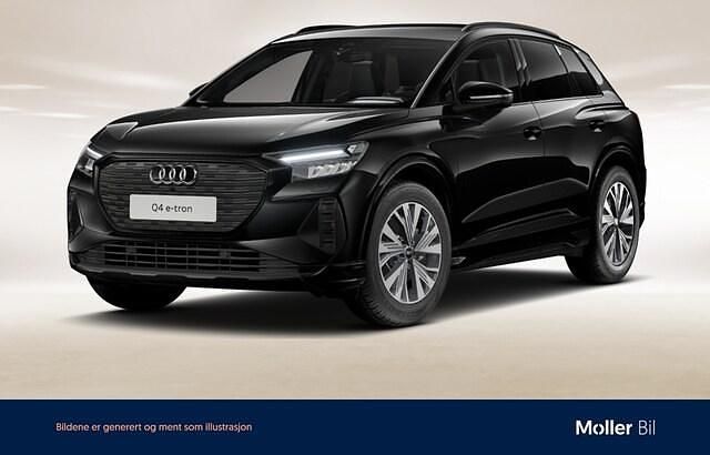 Mytsvart metallic Begagnad 2023 Audi Q4 e-tron Proline SUV | 409 000 kr (Marknadspris) - Bild 1/4