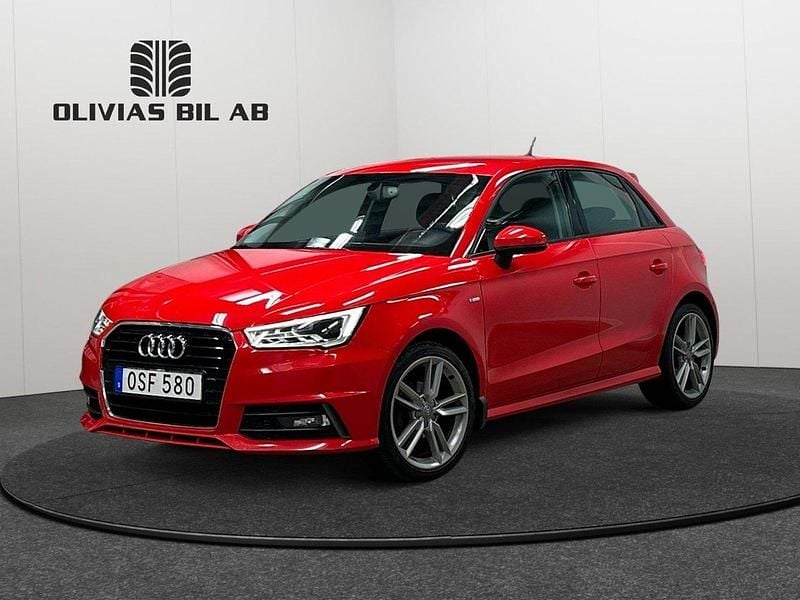 Röd Begagnad 2017 Audi A1 Sportback S-Line Halvkombi | 109 400 kr (Marknadspris) - Bild 1/4