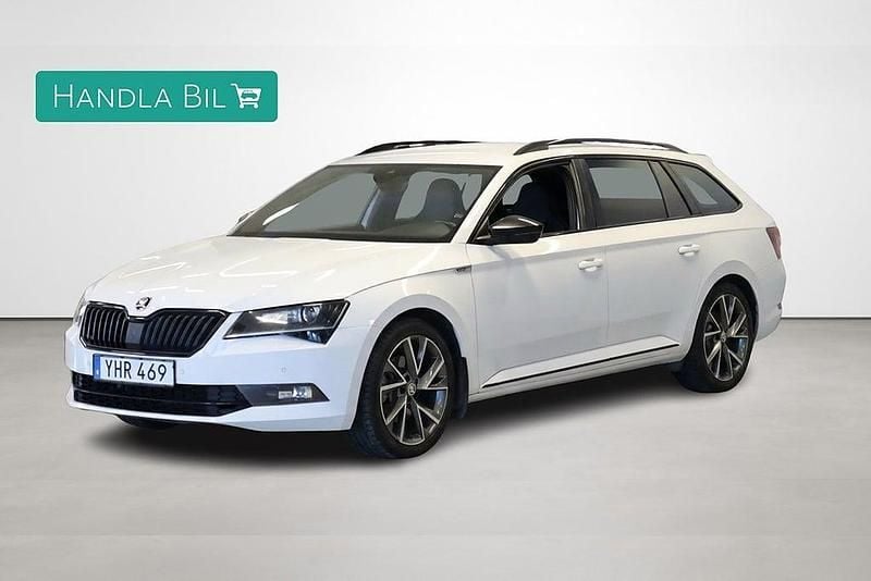 Begagnad Skoda Superb SportLine 190 HK (139 kW) 2016 Vit Kombi