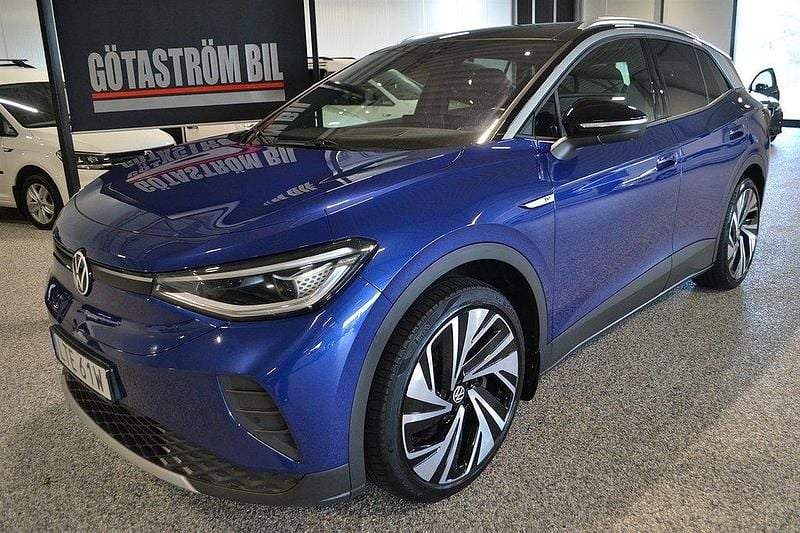 Blå Begagnad 2021 VW ID.4 Pro Performance SUV | 269 000 kr (Marknadspris) - Bild 1/4