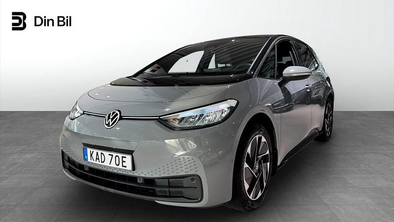 Begagnad VW ID.3 Pro 150 kW (204 HK) 2023 Moonstone grey black Halvkombi