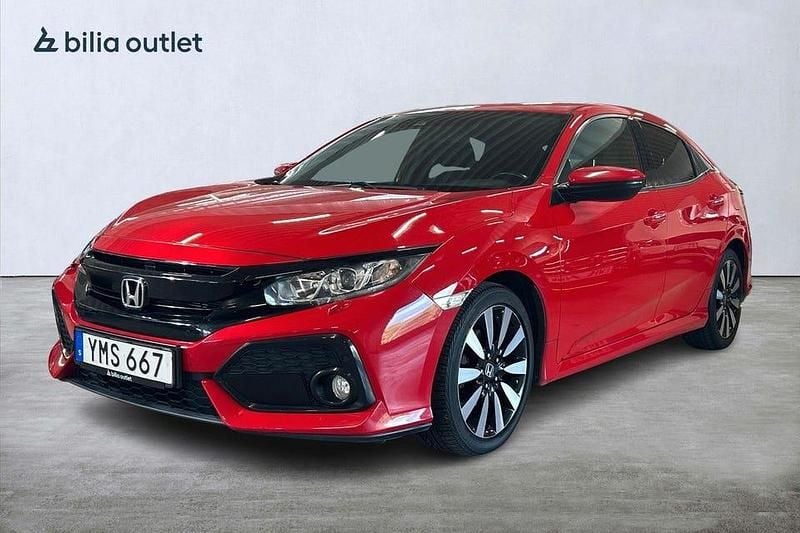 Röd Begagnad 2017 Honda Civic Elegance Halvkombi | 139 900 kr (Marknadspris) - Bild 1/4