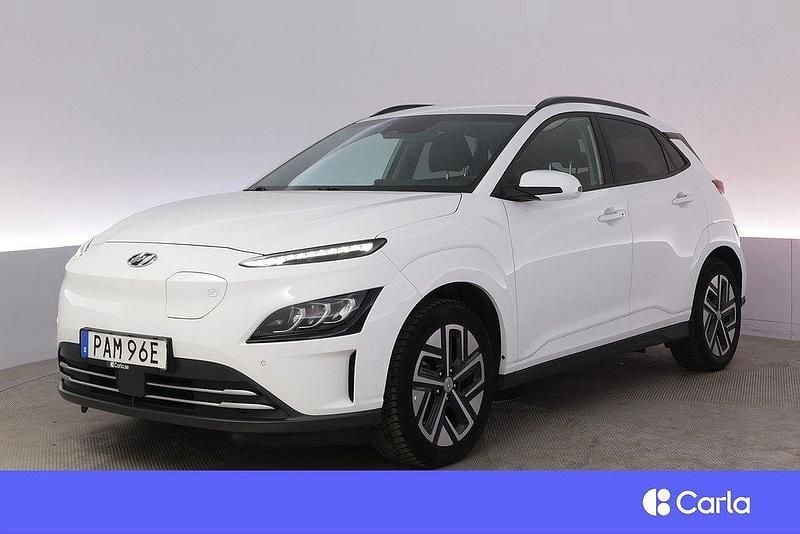 Vit Begagnad 2021 Hyundai Kona Essential SUV | 181 900 kr (Marknadspris) - Bild 1/3