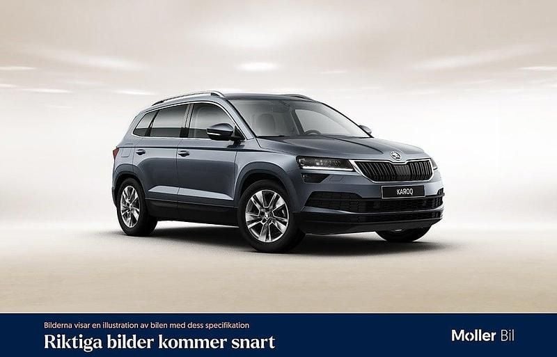 Quartz grey metallic Begagnad 2021 Skoda Karoq Business Line SUV | 239 000 kr (Marknadspris) - Bild 1/1