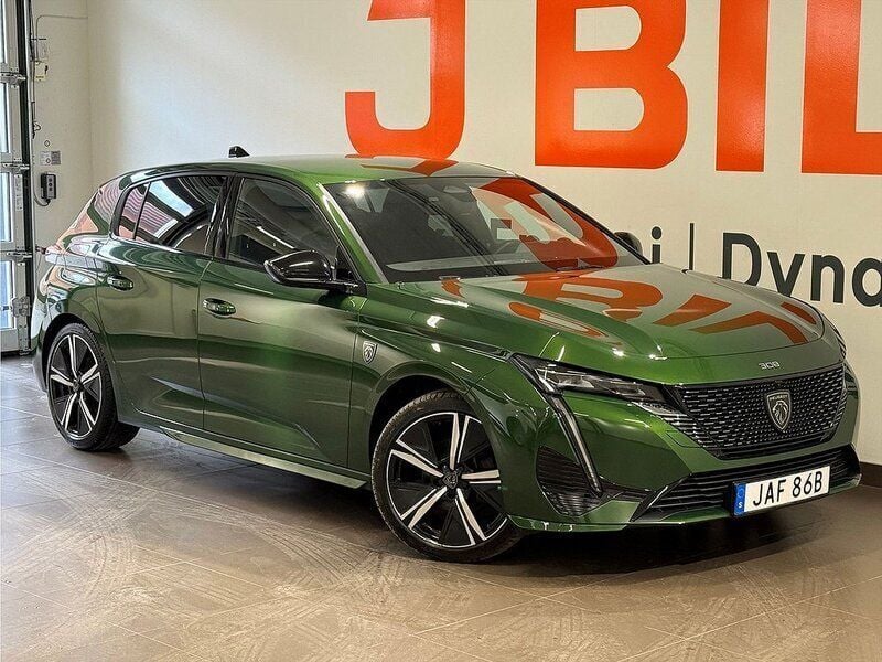Grön Begagnad 2023 Peugeot 308 GTi Halvkombi | 259 900 kr (Marknadspris) - Bild 1/4
