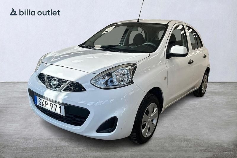 Vit Begagnad 2014 Nissan Micra Halvkombi | 79 900 kr (Marknadspris) - Bild 1/4