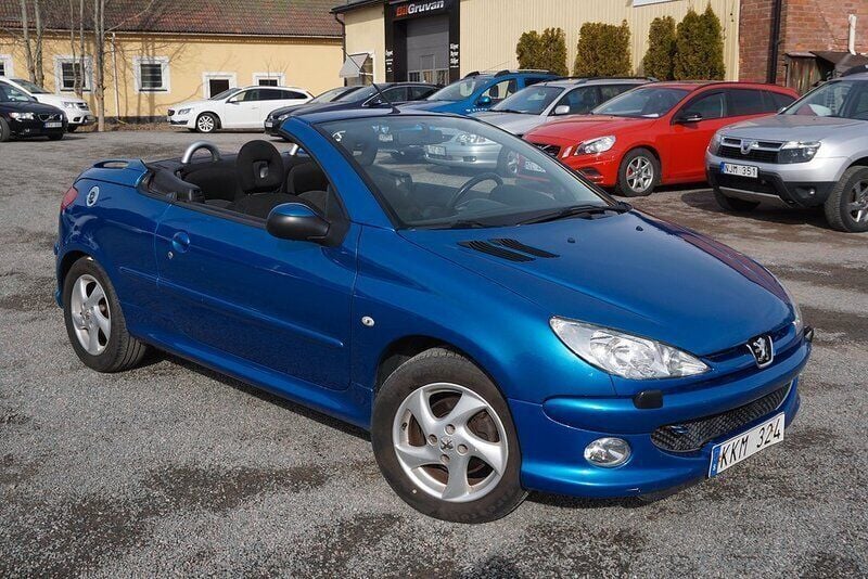 Blå Begagnad 2006 Peugeot 206 CC Cab | 39 900 kr (Lite dyr) - Bild 1/4