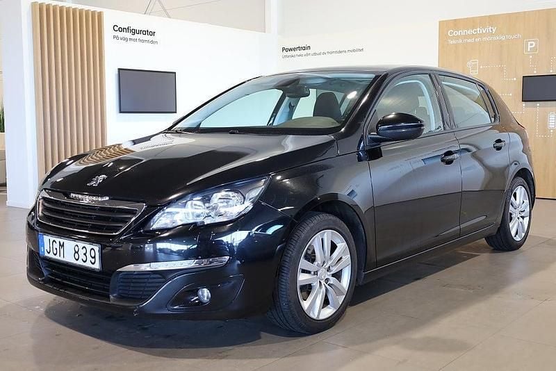 Begagnad Peugeot 308 Active 126 HK (92 kW) 2013 Svart Halvkombi