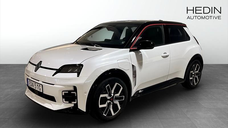 Ny Renault R5 Iconic 110 kW (150 HK) 2025 Vit Halvkombi