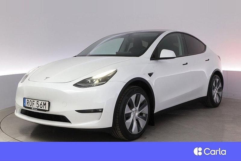 Vit Begagnad 2023 Tesla Model Y Long Range AWD SUV | 461 900 kr - Bild 1/4