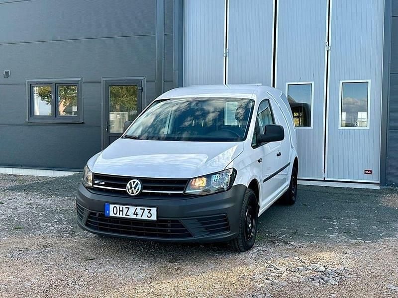 Vit Begagnad 2017 VW Caddy Minibuss | 85 000 kr (Bra pris) - Bild 1/4