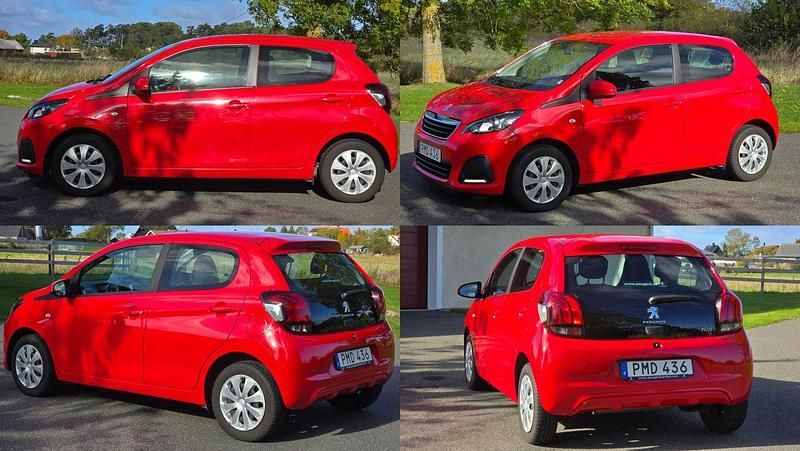 Röd Begagnad 2014 Peugeot 108 Halvkombi | 85 000 kr (Lite dyr) - Bild 1/4