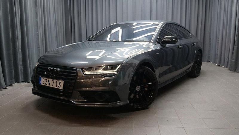Grå Begagnad 2015 Audi A7 Sportback S-Line Halvkombi | 269 000 kr (Marknadspris) - Bild 1/4