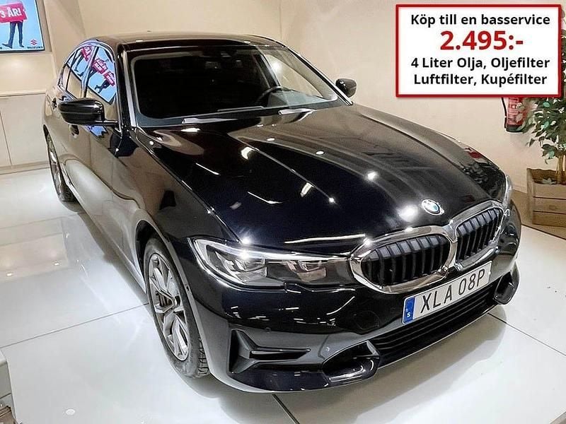 Begagnad BMW 330 Sport Line 184 HK (135 kW) 2020 Svart Sedan