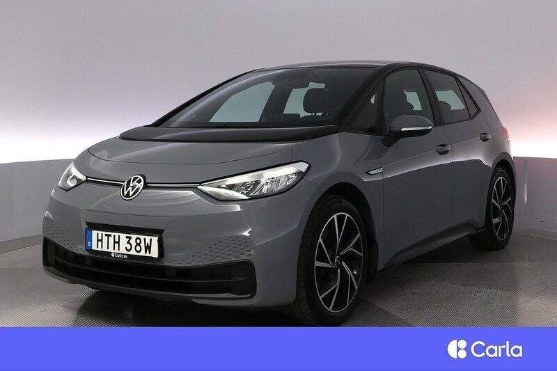 Grå Begagnad 2020 VW ID.3 Pro Performance Halvkombi | 232 900 kr (Marknadspris) - Bild 1/3