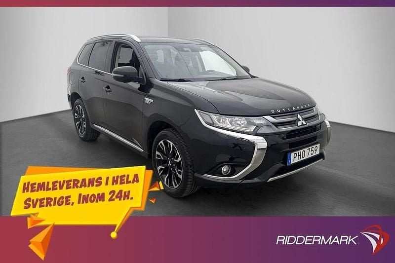 Svart Begagnad 2018 Mitsubishi Outlander SUV | 184 900 kr (Marknadspris) - Bild 1/3