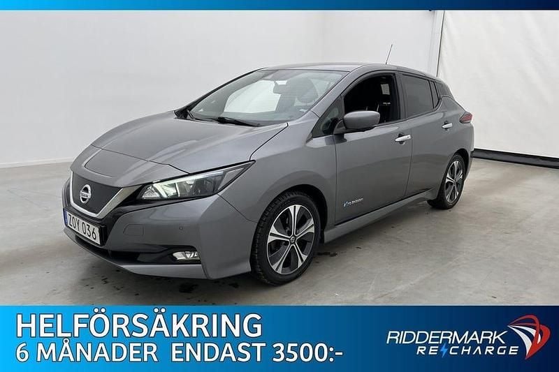 Grå Begagnad 2018 Nissan Leaf 360º Halvkombi | 129 800 kr (Marknadspris) - Bild 1/3